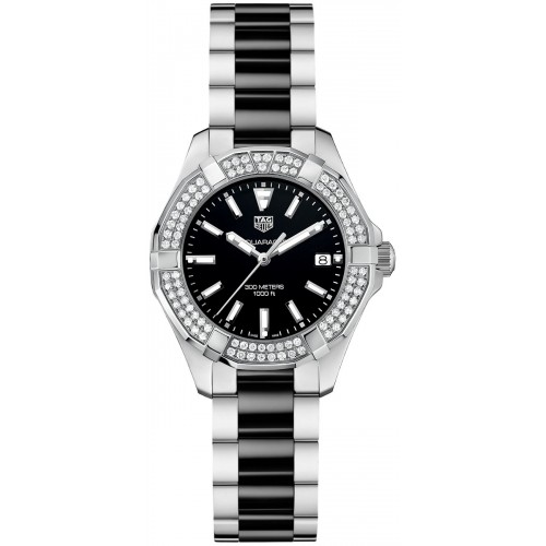 Tag Heuer Aquaracer Black Dial Diamond Ladies Watch WAY131E-BA0913 Tag Heuer Aquaracer Black Dial Diamond Ladies Watch WAY131E-BA0913